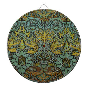 William Morris Peacock Dragon Wallpaper  Dartboard