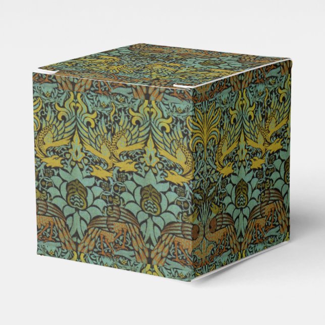 William Morris Peacock Dragon Wallpaper  Favour Box (Front Side)