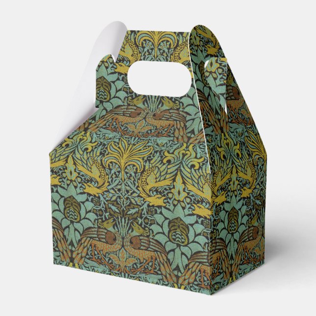 William Morris Peacock Dragon Wallpaper  Favour Box (Front Side)