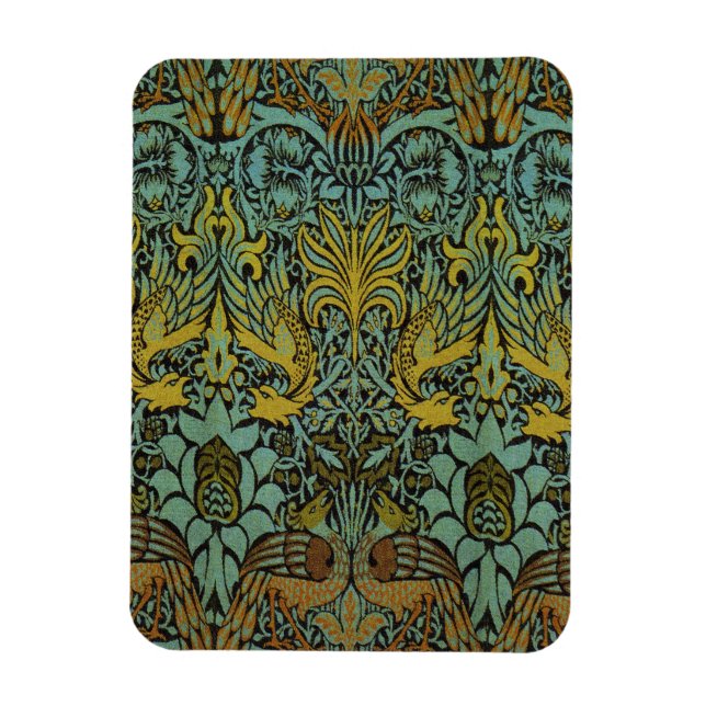 William Morris Peacock Dragon Wallpaper  Magnet (Vertical)
