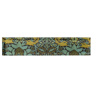 William Morris Peacock Dragon Wallpaper  Nameplate