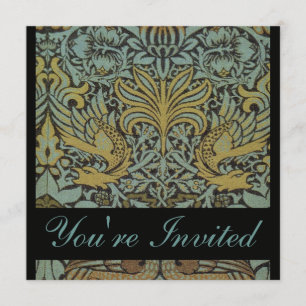 William Morris Peacock Wedding Invitations