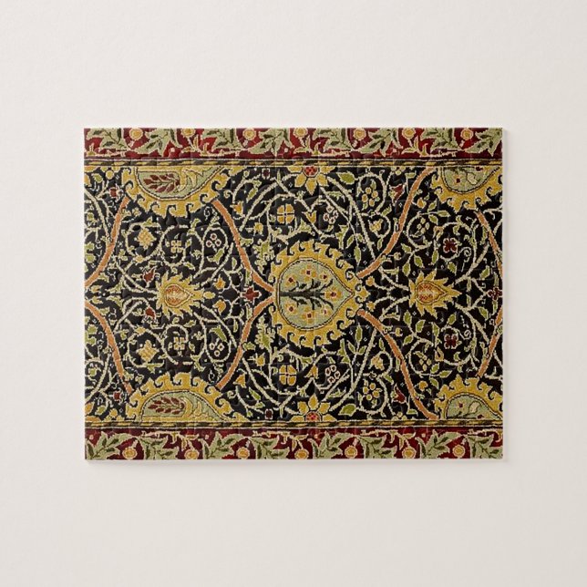 William Morris Persian Carpet Art Print Design Jigsaw Puzzle (Horizontal)