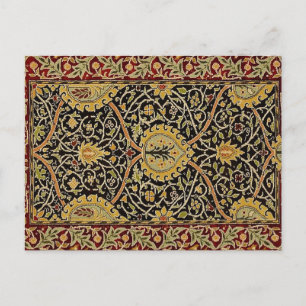 William Morris Persian Carpet Art Print Design Postcard