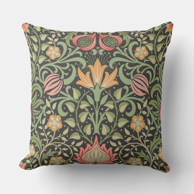 William Morris Persian Floral Antique Cushion (Front)