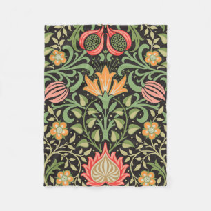 William Morris Persian Floral Antique Fleece Blanket