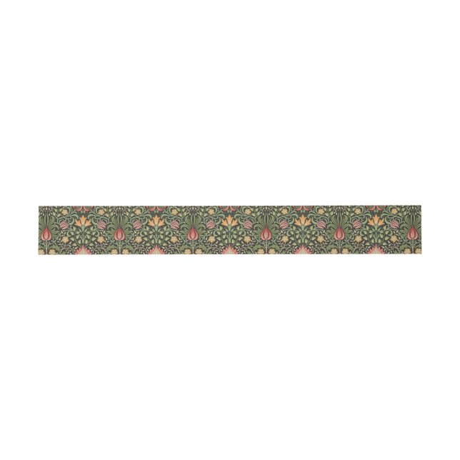 William Morris Persian Floral Antique Invitation Belly Band (Flat)