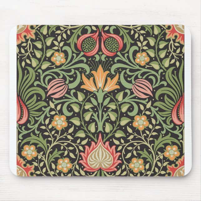 William Morris Persian Floral Antique Mouse Mat (Front)