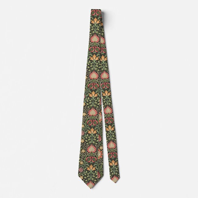 William Morris Persian Floral Antique Tie (Front)