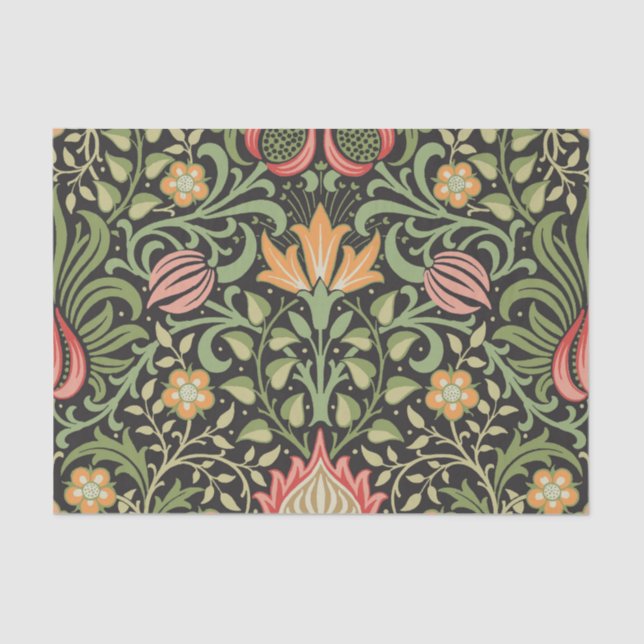 William Morris Persian Floral Antique Tissue Paper (Front)