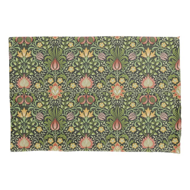 William Morris Persian Floral Botanical Design Pillowcase (Front)