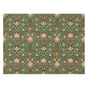 William Morris Persian Floral Botanical Design Tablecloth