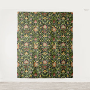 William Morris Persian Floral Botanical Design Tapestry