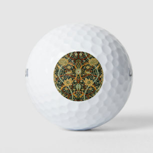William Morris Persian Oriental Carpet Art Golf Balls