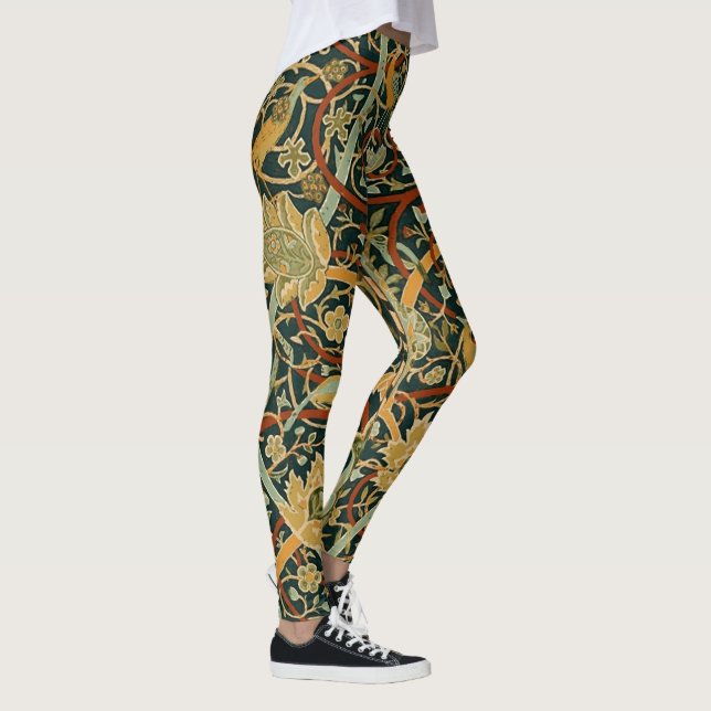 William Morris Persian Oriental Carpet Art Leggings (Right)