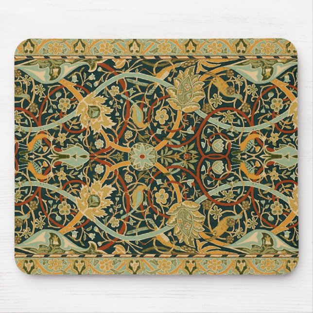 William Morris Persian Oriental Carpet Art Mouse Mat (Front)