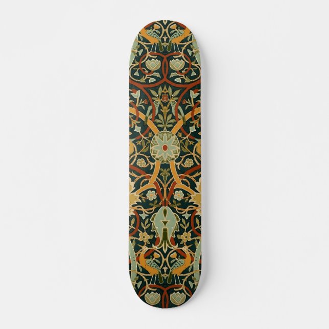William Morris Persian Oriental Carpet Art Skateboard (Front)