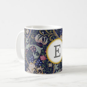 William Morris PERSONALIZED INITIAL Coffee Mug