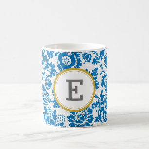 William Morris PERSONALIZED INITIAL Coffee Mug