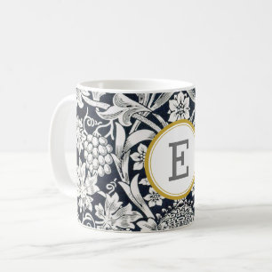 William Morris PERSONALIZED INITIAL Coffee Mug