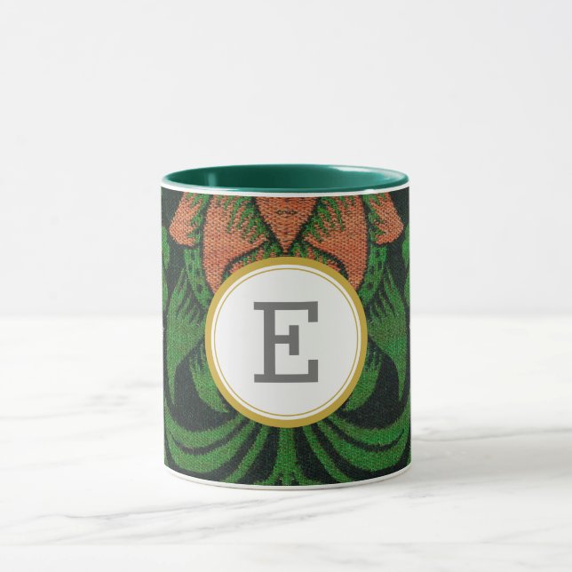 William Morris PERSONALIZED INITIAL Mug (Center)