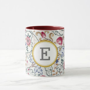 William Morris PERSONALIZED INITIAL Mug