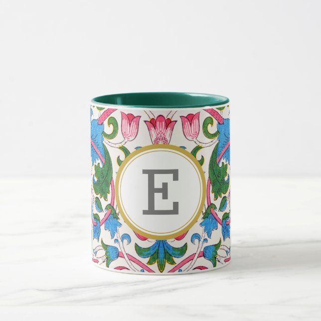 William Morris PERSONALIZED INITIAL Mug (Center)