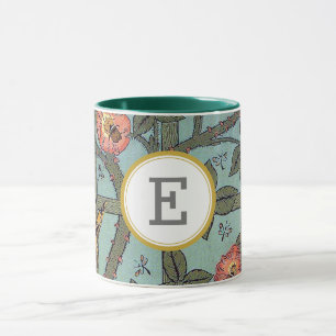 William Morris PERSONALIZED INITIAL Mug