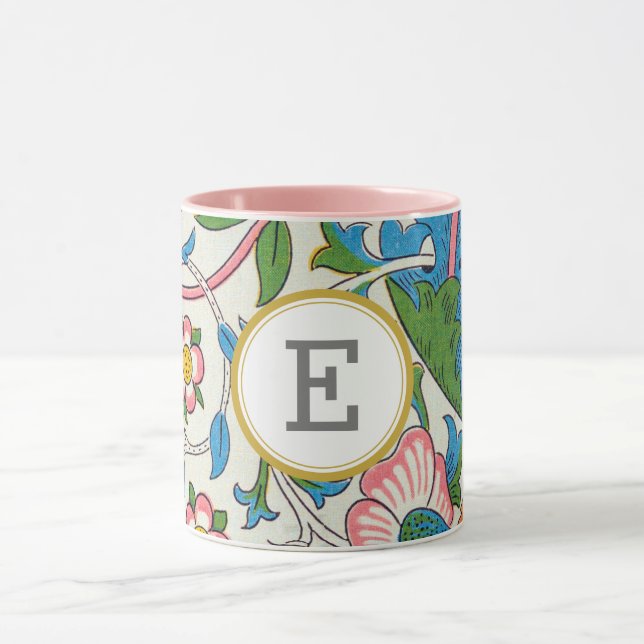 William Morris PERSONALIZED INITIAL Mug (Center)