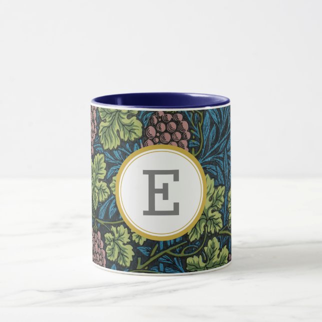 William Morris PERSONALIZED INITIAL Mug (Center)
