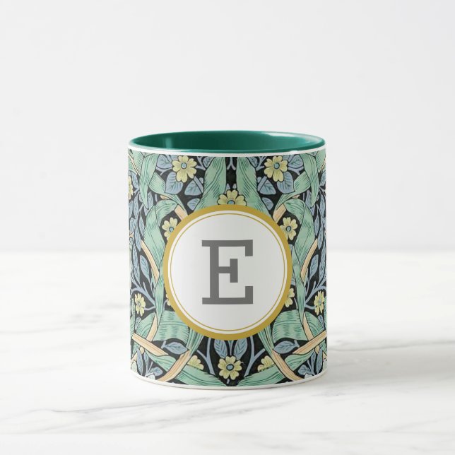 William Morris PERSONALIZED INITIAL Mug (Center)