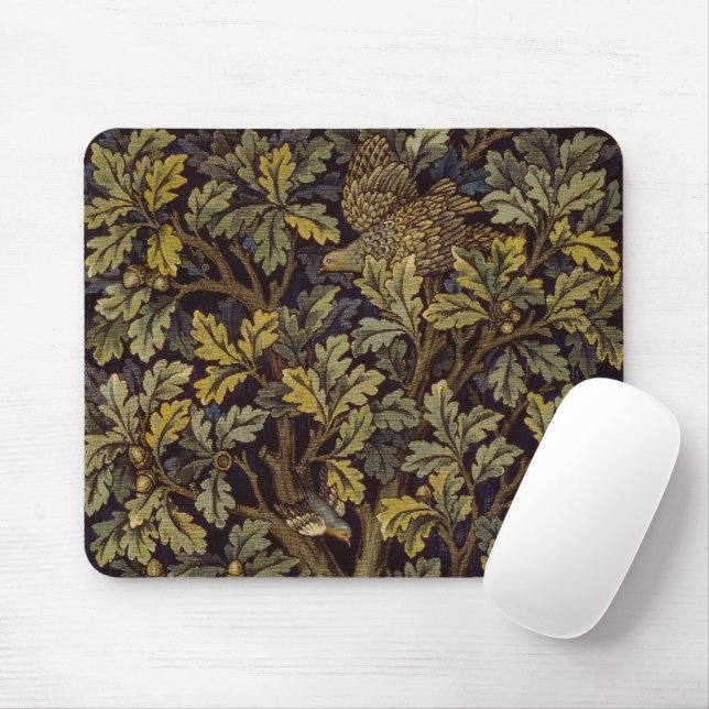 William Morris - Pheasant Bird Tree Botanical Mouse Mat (With Mouse)