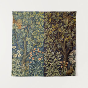 William Morris - Pheasant Bird Tree Botanical Tapestry