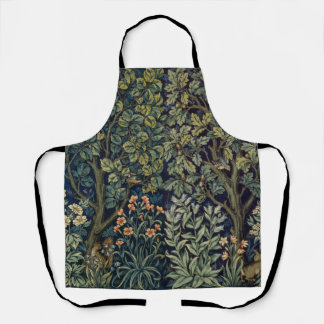 William Morris Pheasant Bird Tree Woodland Apron
