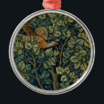 William Morris Pheasant Bird Tree Woodland Metal Tree Decoration<br><div class="desc">This elegant old world rich botanical tapestry of pheasants in a woodland is based on the William Morris and John Dearle pheasant tapestry pattern,  a classic antique old world arts and crafts style design in the Victorian era. Pheasants are resting on high tree branches.</div>