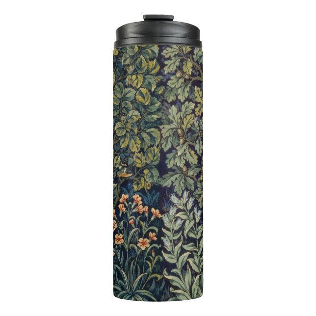 William Morris Pheasant Bird Tree Woodland Thermal Tumbler (Front)