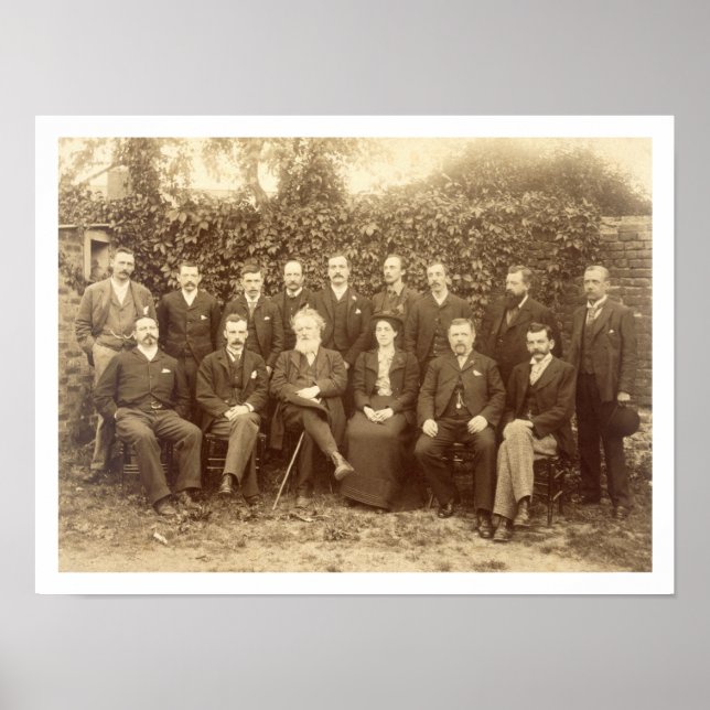 William Morris, photographed with the Staff at Kel Poster (Front)