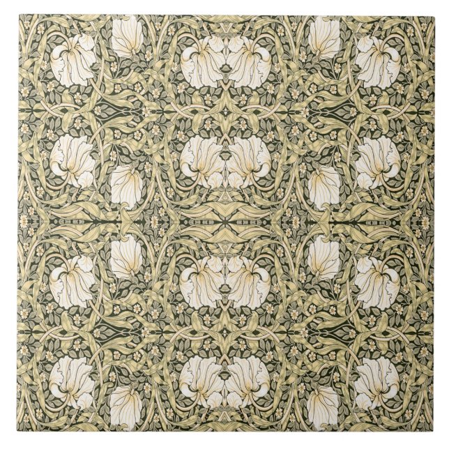 William Morris Pimpernel Beige Tile (Front)
