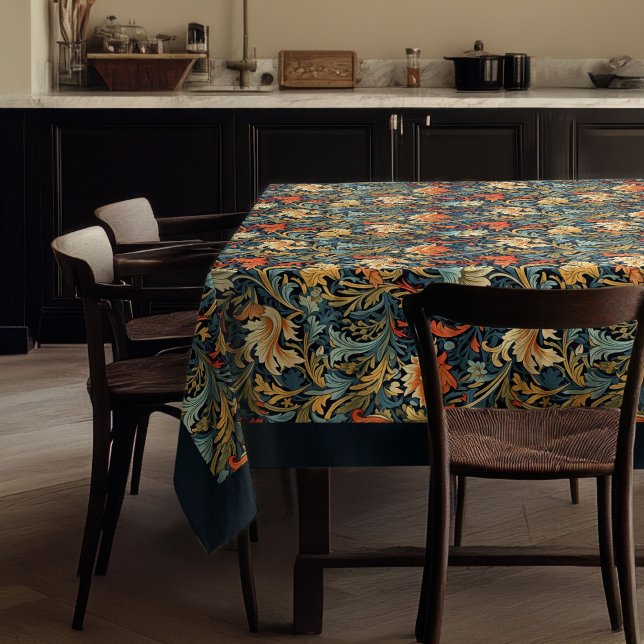 William Morris Pimpernel colourful vibrant colours Tablecloth (William Morris Pimpernel colorful vibrant colors Tablecloth)