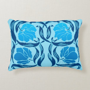 William Morris Pimpernel, Denim & Light Blue Decorative Cushion