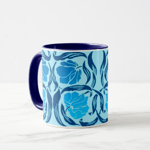 William Morris Pimpernel, Denim & Light Blue  Mug