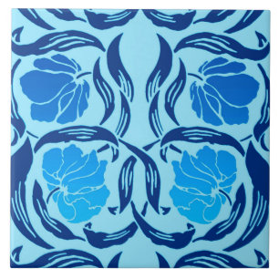 William Morris Pimpernel, Denim & Light Blue Tile