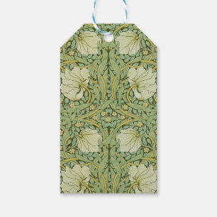 William Morris Pimpernel Floral Blue Wallpaper Gift Tags