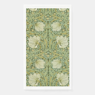 William Morris Pimpernel Floral Blue Wallpaper Napkin