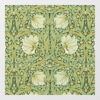 William Morris Pimpernel Floral Blue Wallpaper Window Cling