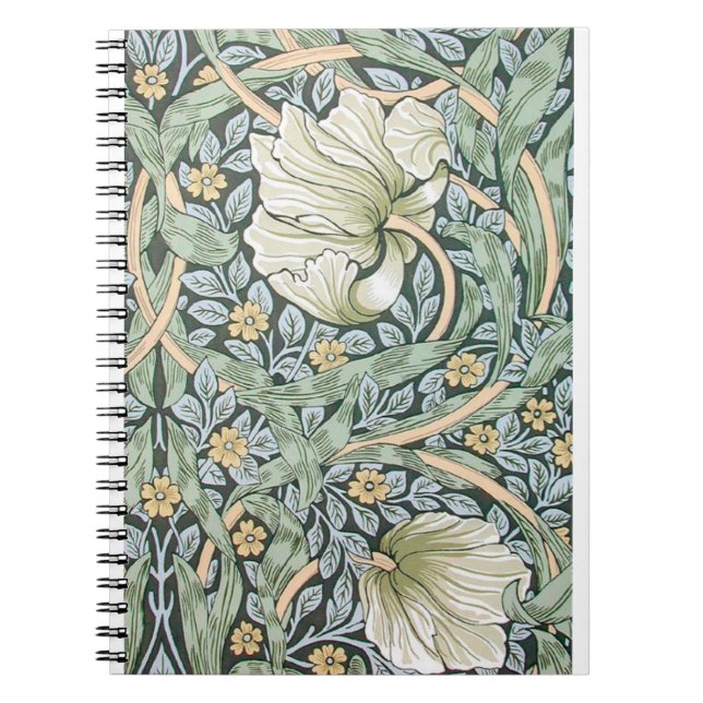 William Morris Pimpernel Floral Design Notebook (Front)