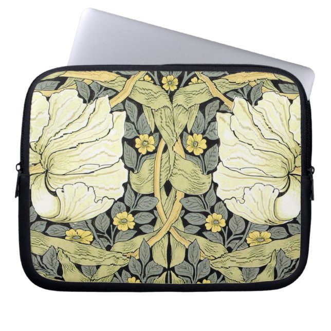 William Morris Pimpernel Floral Wallpaper Laptop Sleeve (Front)