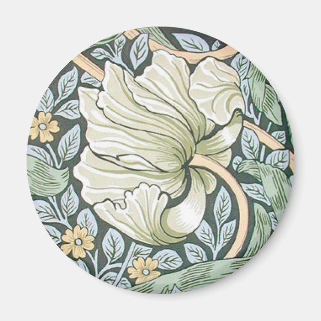 William Morris Pimpernel Floral Wallpaper Magnet (Front)
