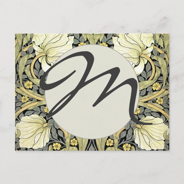 William Morris Pimpernel Floral Wallpaper Postcard (Front)
