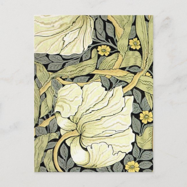 William Morris Pimpernel Floral Wallpaper Postcard (Front)
